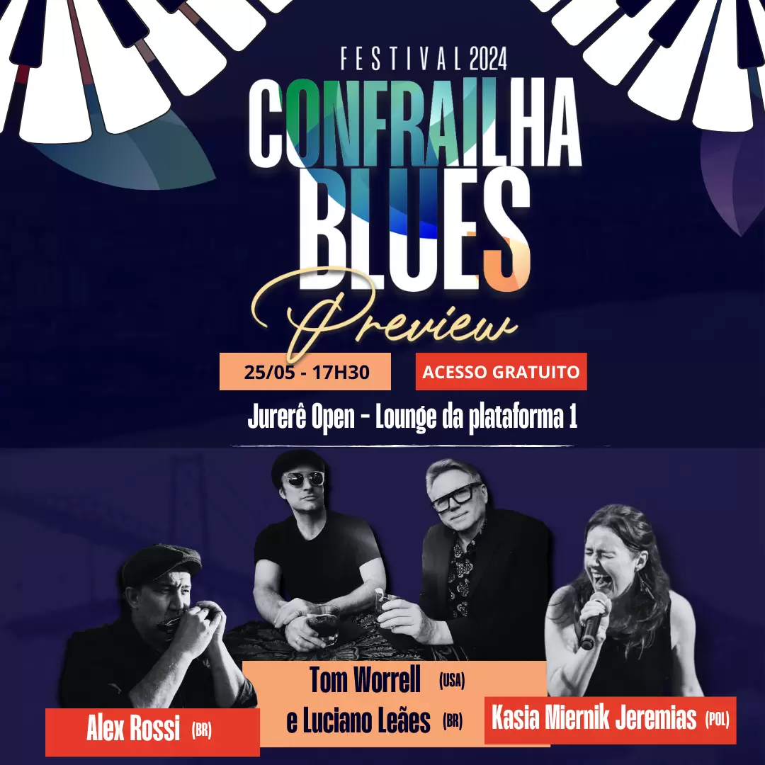 Preview do Festival Confrailha Blues será neste sábado (25), no Jurerê OPEN