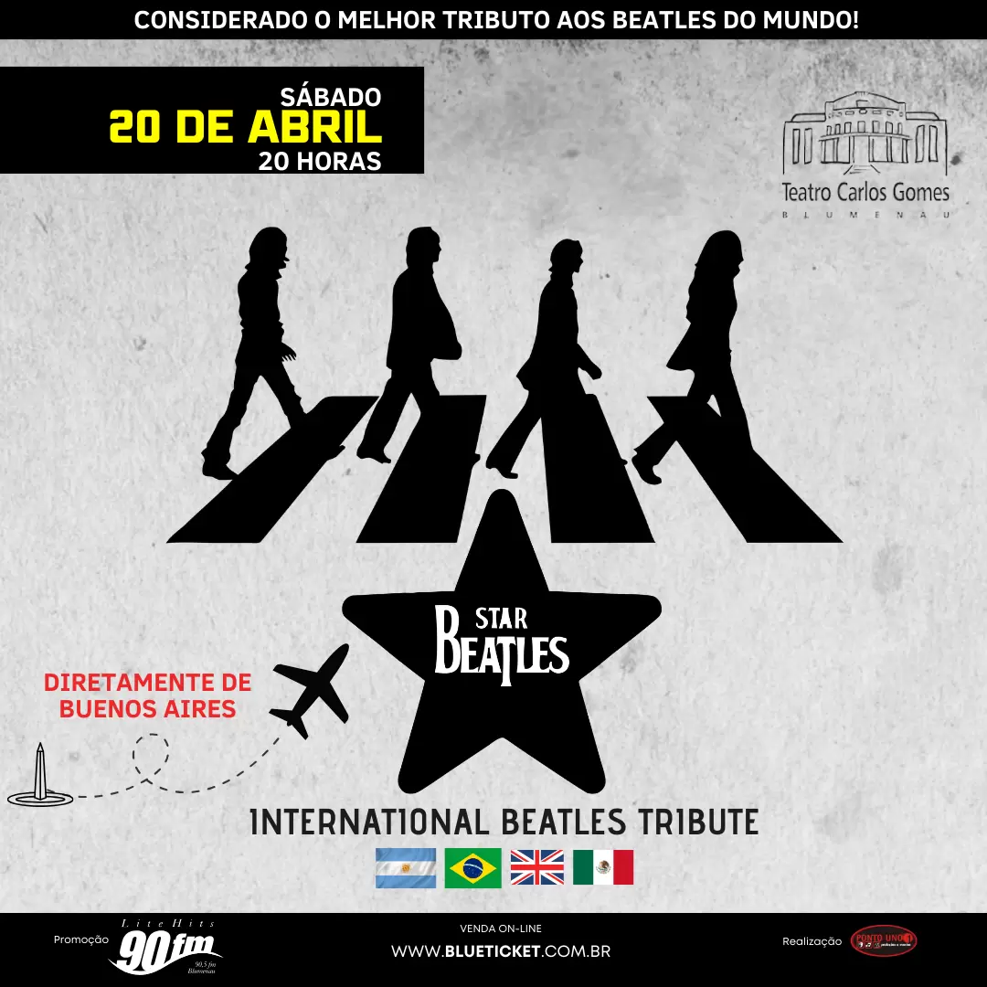 Banda argentina Star Beatles confirma show inédito em Blumenau