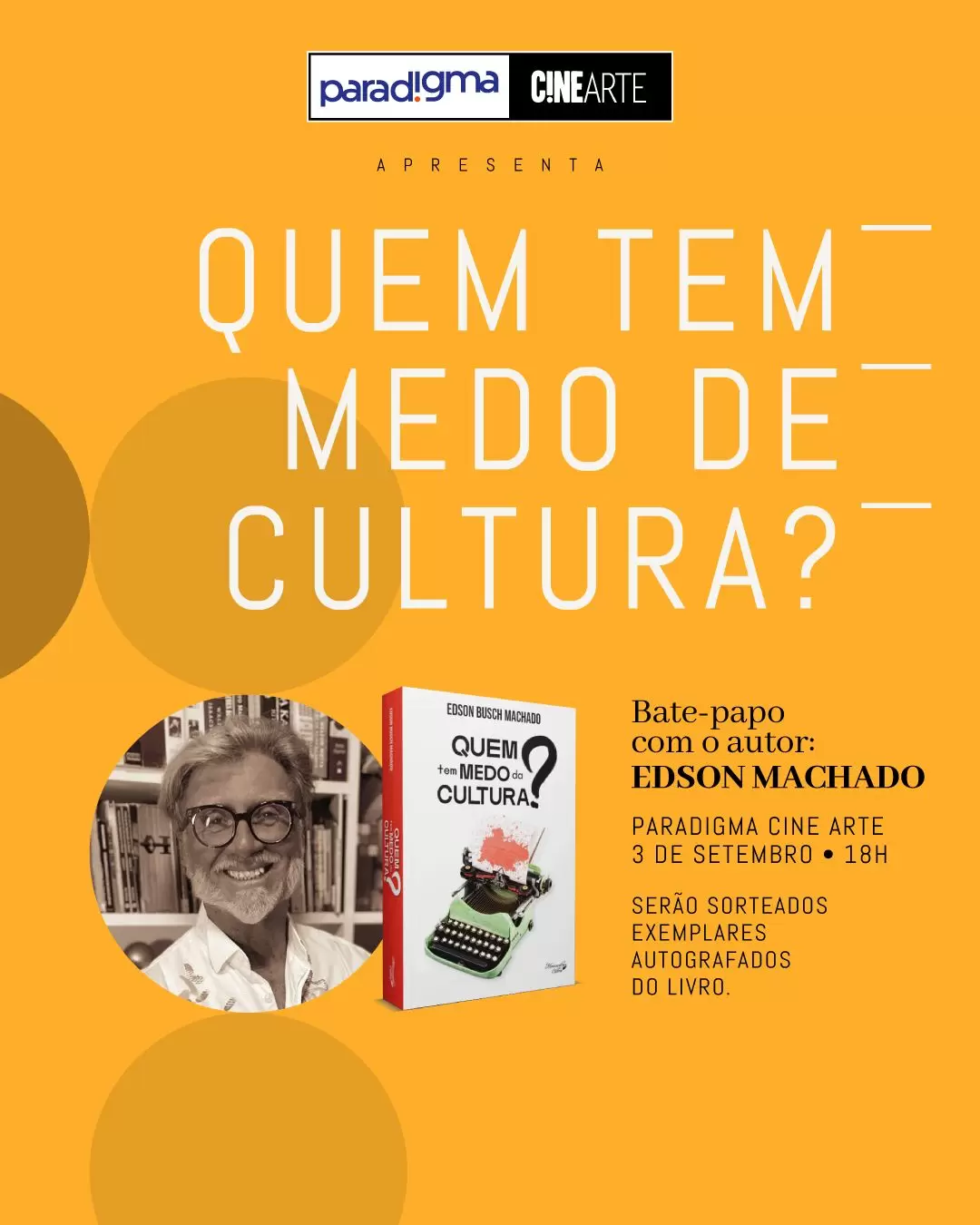    Programa duplo nesta terça-feira dia 3 de setembro no Paradigma Cine Arte, na Capital do Estado.