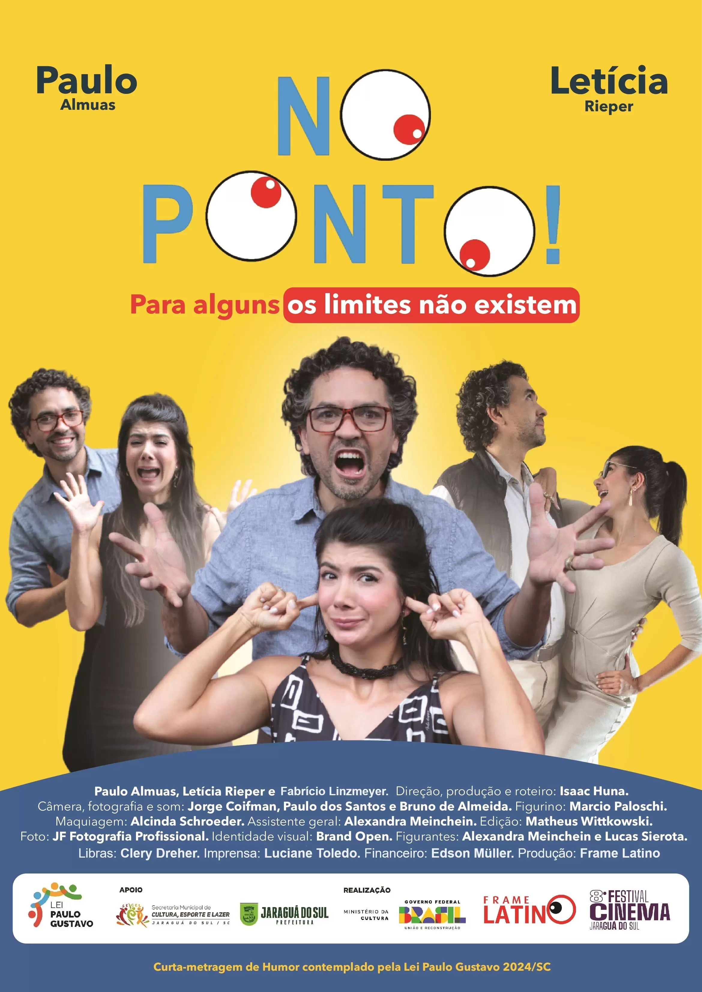 “No Ponto!: Primeiro curta de humor do Festival de Cinema de Jaraguá do Sul une talento local e estreia em 2025  