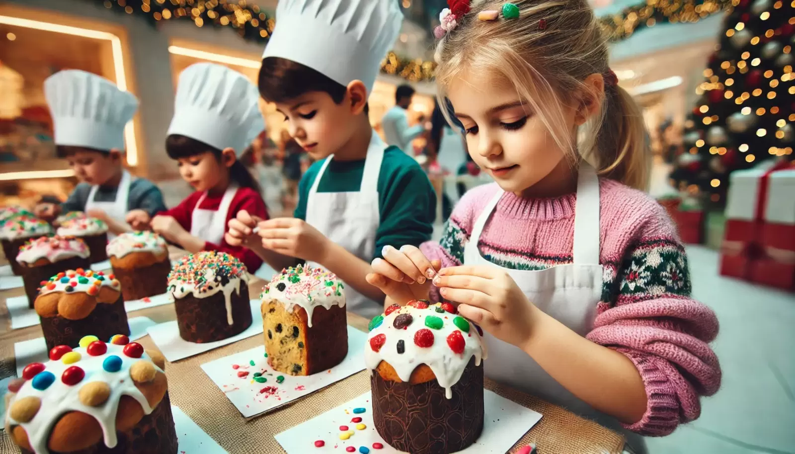 Crianças podem se inscrever em oficina de mini panetones no Balneário Shopping