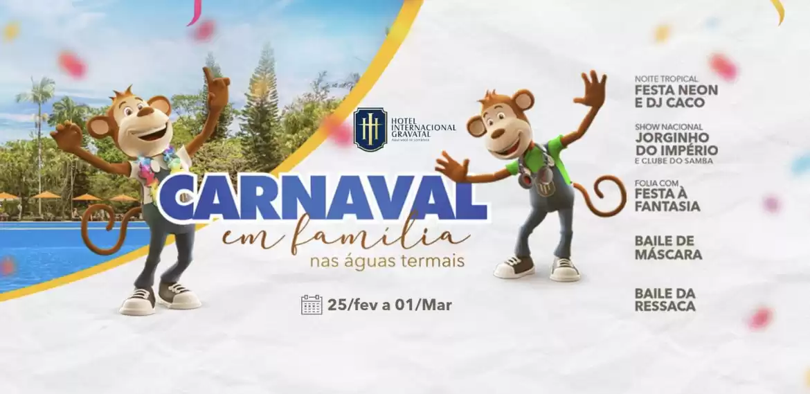 Carnaval no hotel Internacional de Gravatal