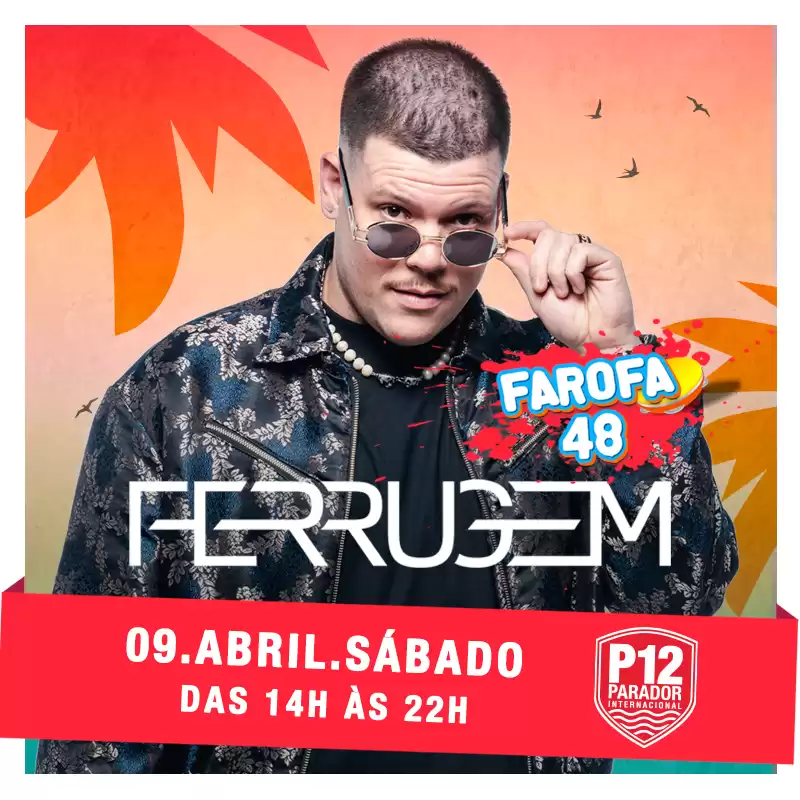 Ferrugem se apresenta no P12 neste sábado, 9 de abril