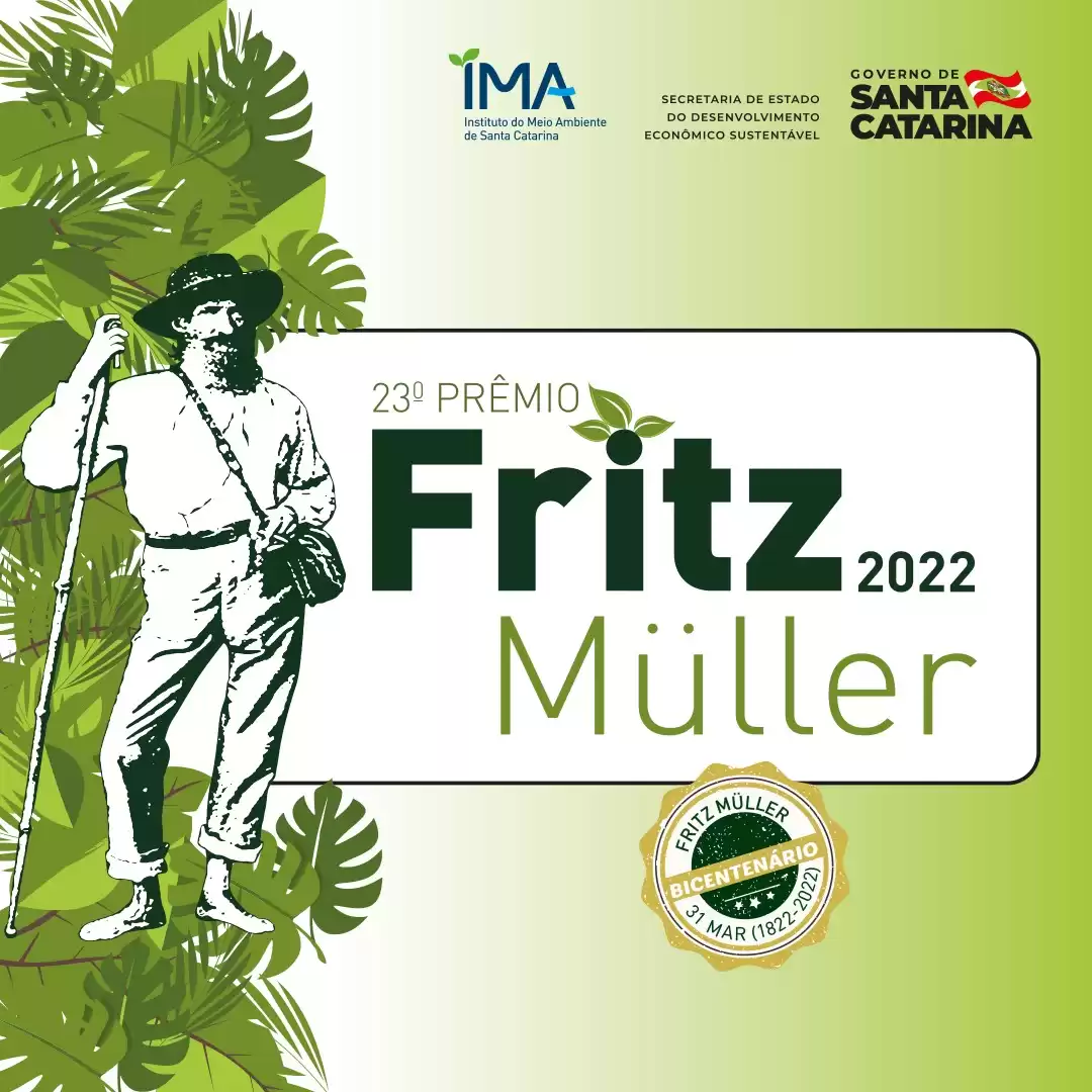 Inscrições para o 23º Prêmio Fritz Müller seguem até o dia 31 de maio