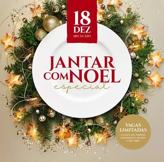 Jantar com o Noel: a mais nova atração de Natal do Shopping Itaguaçu