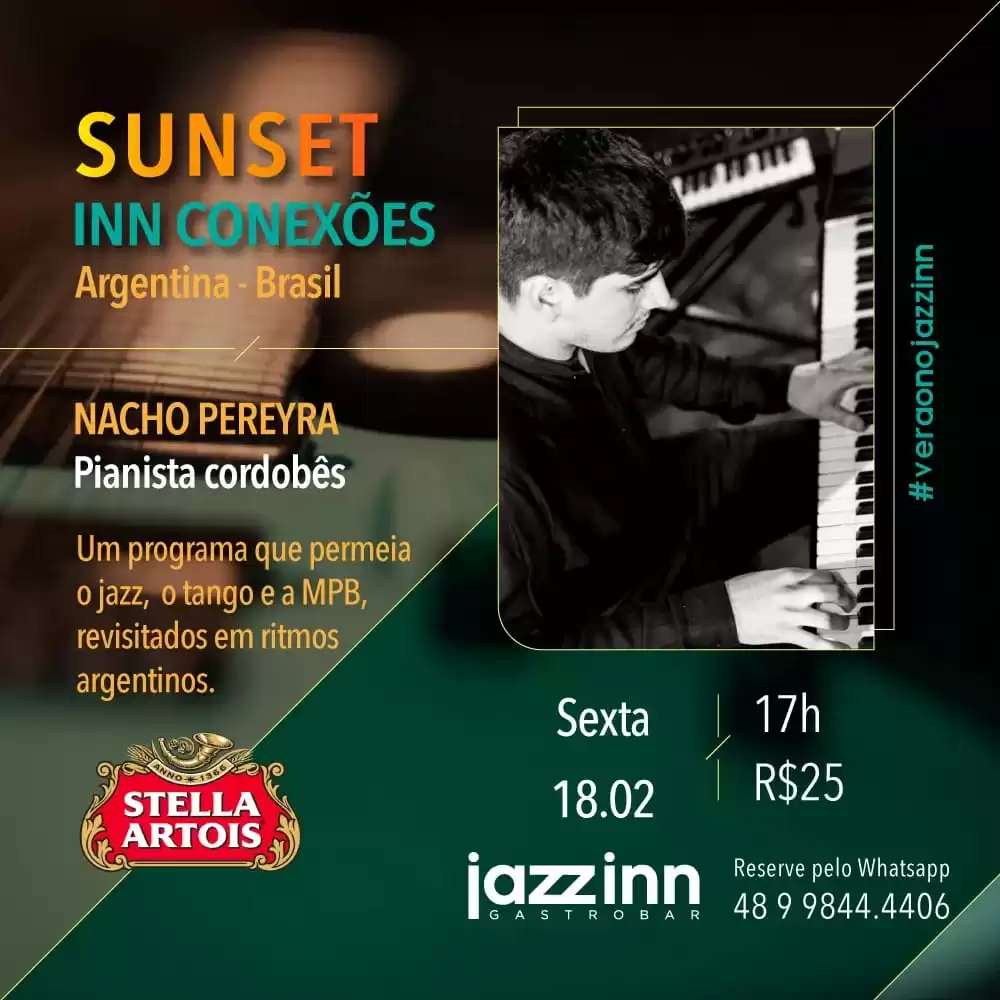 Jazzin Gastrobar traz a Florianópolis pianista argentino para apresentação exclusiva