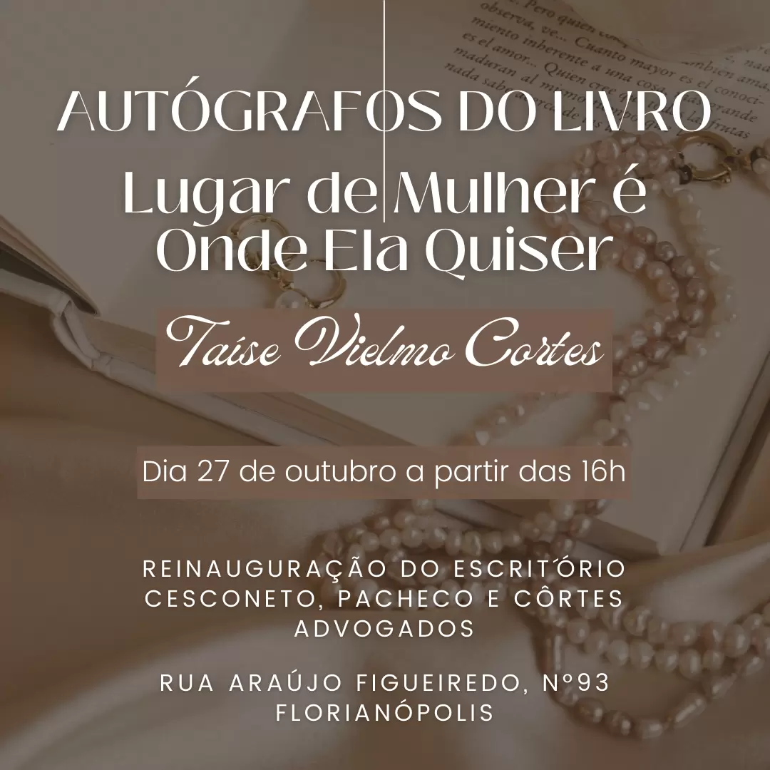 Lançamento do livro Lugar de Mulher é Onde Ela Quiser